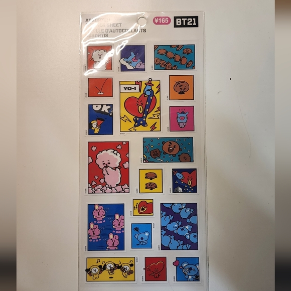 BT21 Sticker Sheet NWT *FREE with any other BT21 purchase* - Picture 1 of 5